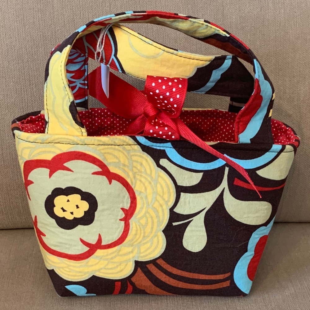 MOD Bright Floral Print Fabric Purse - Child